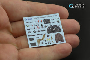 Quinta Studio QD48121 Spitfire Mk.XVI 3D-Printed &amp;amp; coloured Interior on decal paper (Eduard) 1/48 – zdjęcie 2