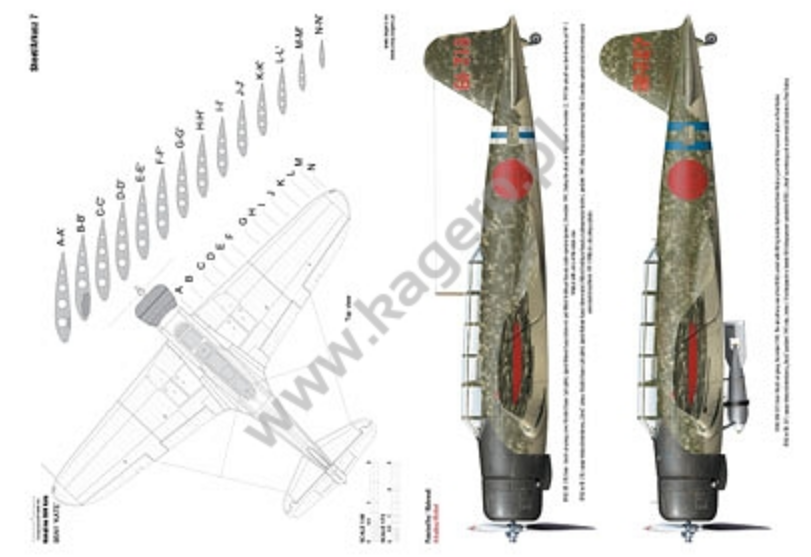 Kagero 7100 Nakajima B5N KATE. B5N1,B5N2 EN/PL – immagine 3