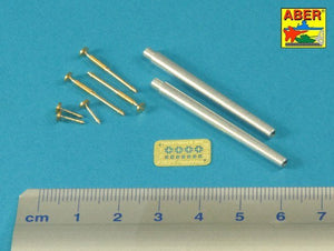 Aber 35L-235 Barrels for British WWI Tank Mk.I Male – 6 pdr. gun x 2 pcs. &amp;amp;amp;amp;amp;amp;amp;amp; 8mm Hotchkiss m.1909 x 3 pcs. 1/35 – immagine 2