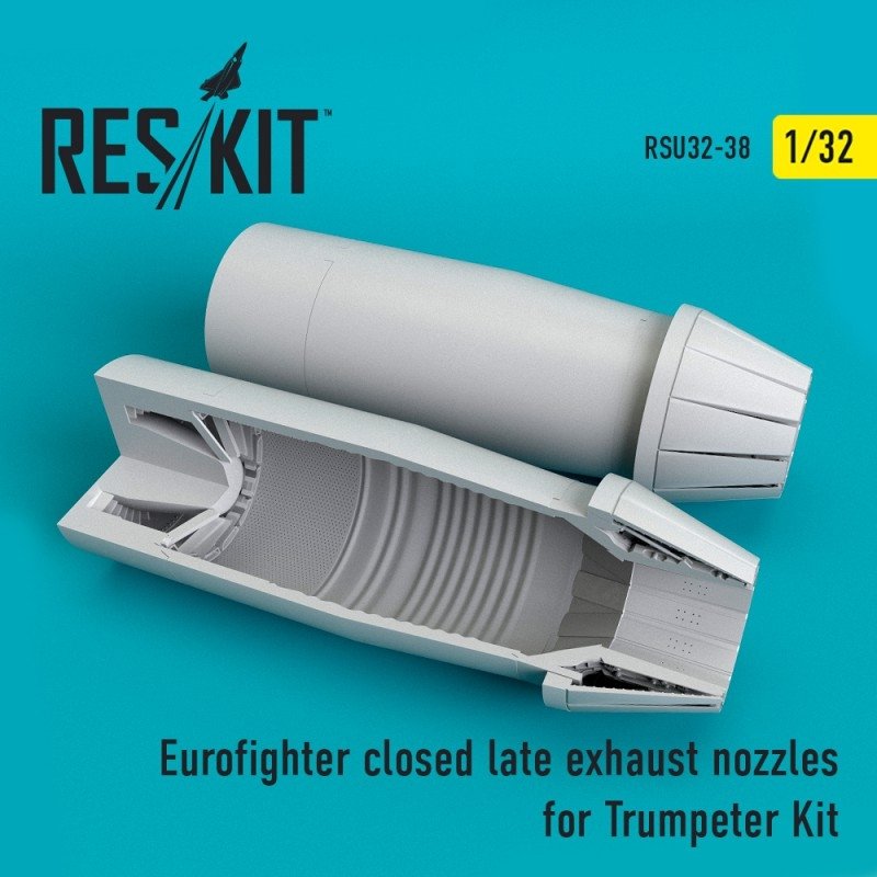 RESKIT RSU32-0038 Tuyères d'échappement fermées (type tardif) pour Eurofighter, kit Trumpeter au 1/32