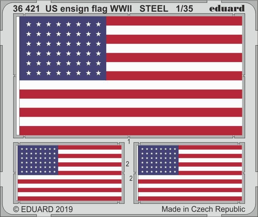 Eduard 36421 Drapeau américain Seconde Guerre mondiale Acier 1/35