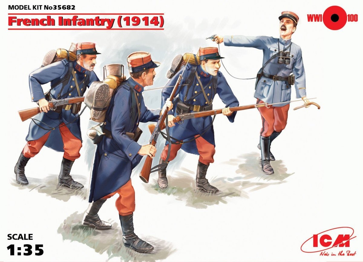 ICM 35682 FRANCH INFANTRY 1914