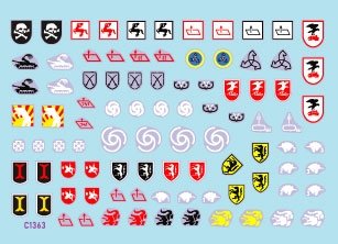 Star Decals 35-C1363 StuG-Abt 5 Generic insignia and unit markings for the Sturmgeschutz units 1/35 – immagine 2