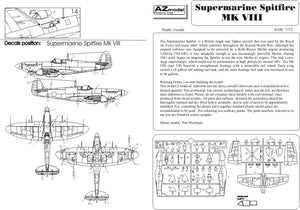 AZ Model AZ7378 Spitfire Mk.VIII RAF 1/72 – immagine 4