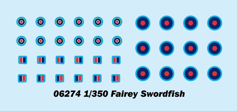 Trumpeter 06274 Fairey Swordfish (6pcs) 1/350 – zdjęcie 4