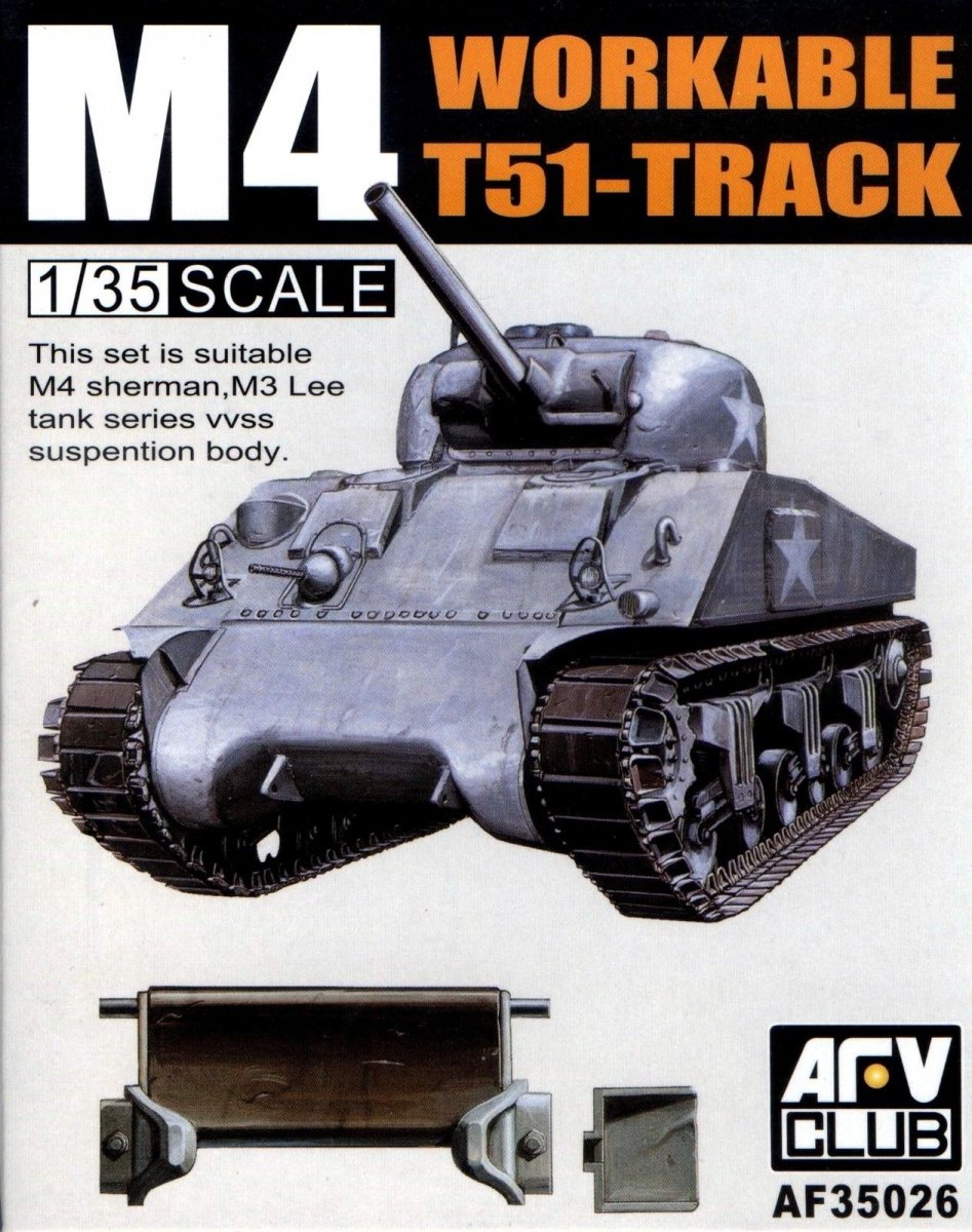 AFV Club 35026 Chenilles T51 fonctionnelles pour M3 Lee / M4 Sherman 1/35
