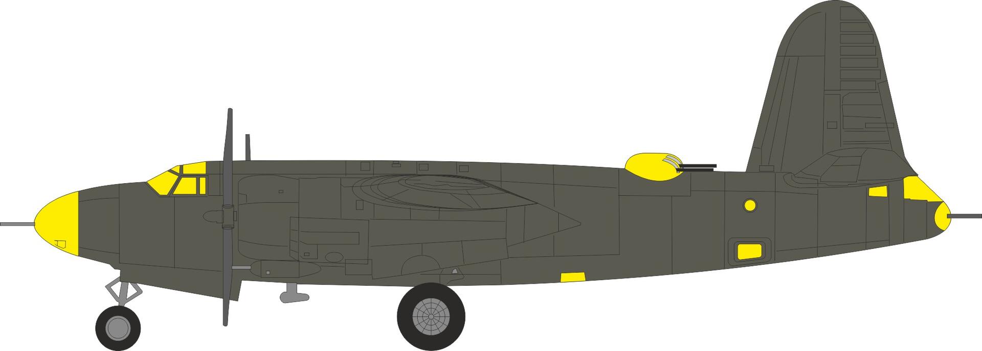 Eduard EX1188 B-26C-45 Marauder TFace for ICM 1/48