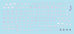 Star Decals 72-A1172 IDF Generic Markings # 1. Israeli brigade/unit insignia markings for tanks and AFVs. 1/72 – Bild 2