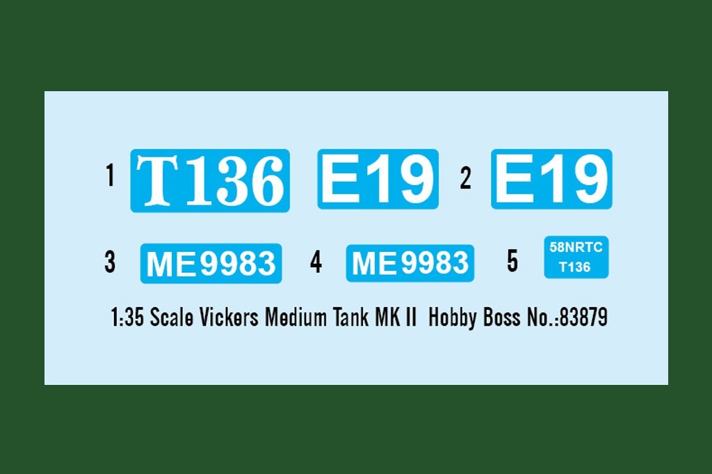 Hobby Boss 83879 Vickers Medium Tank MK II 1/35 – immagine 2