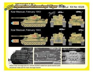 Dragon 6328 WWII German Pz.Kpfw.VI Tiger I Early Production 501 abt Operation Ochsenkopf 1/35 – image 5
