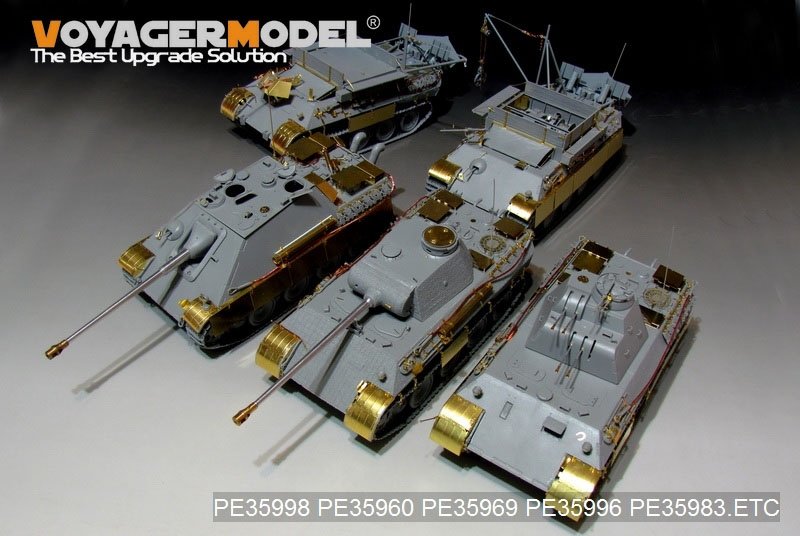 Voyager Model PE35998 WWII German FlaKPanzer V FlaKvierling 20mm MG 151/20 Basic For TAKOM 2105 1/35 – immagine 15