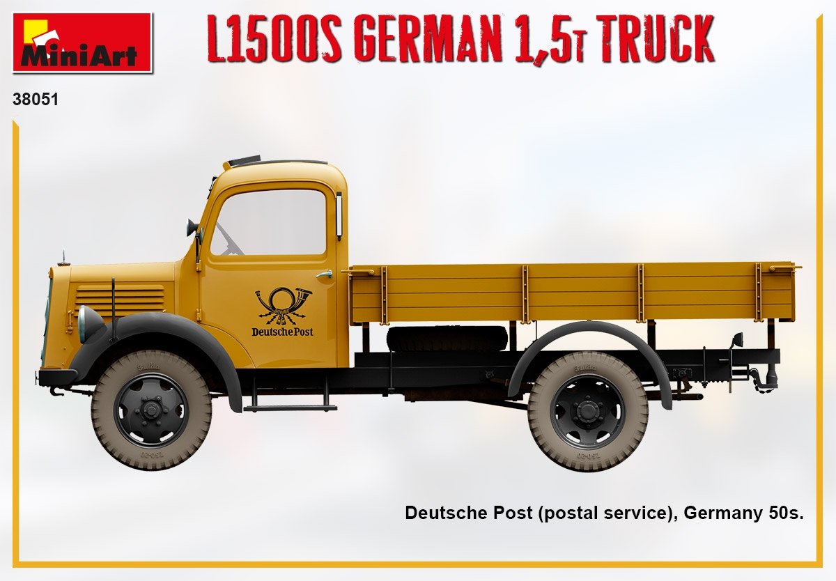 MiniArt 38051 L1500S GERMAN 1,5T TRUCK 1/35 – immagine 4