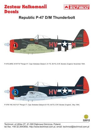 Techmod 32012 - Republic P-47D/M Thunderbolt 1/32 – image 2