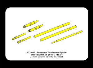 Aber A72 006 Armement pour chasseur allemand Me 109G-5 à K-6 (1/72) – image 7