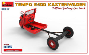 MiniArt 38047 TEMPO E400 KASTENWAGEN 3-WHEEL DELIVERY BOX TRACK 1/35 – immagine 3