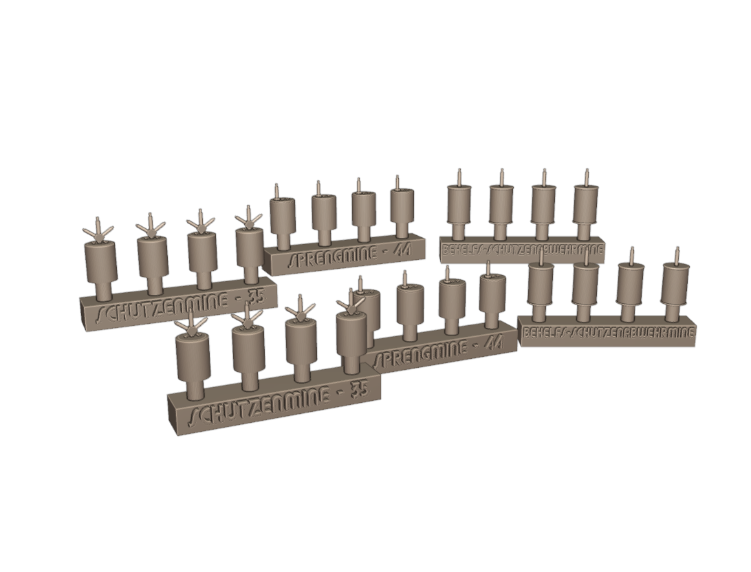 Yamamoto Model Parts YMP3509 Mines antipersonnel allemandes, set n° 1, échelle 1/35 – image 2