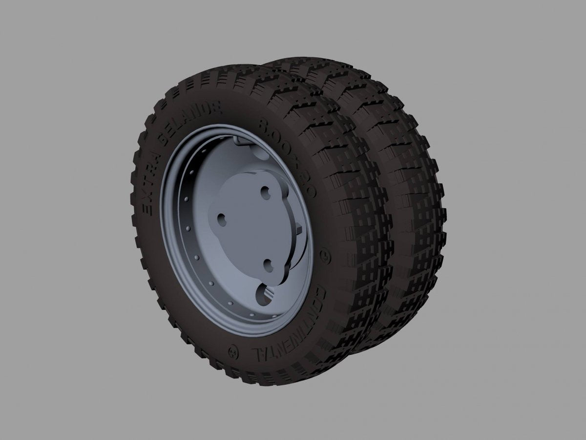 Panzer Art RE35-446 Sd.Kfz 231/232 Road wheels (6 rad) 1/35 – Bild 2