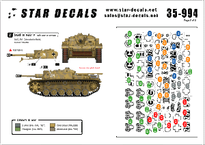 Star Decals 35-994 STURM! #5. StuG III Ausf F 1/35 – imagen 2