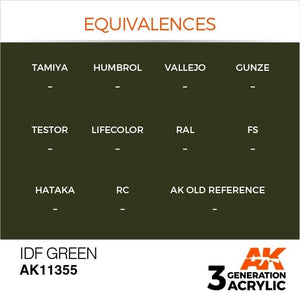 AK Interactive AK11355 IDF Green 17ml – zdjęcie 3