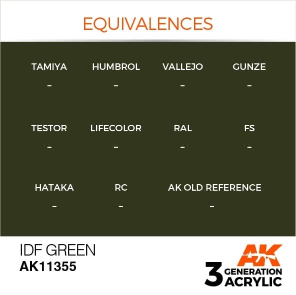 AK Interactive AK11355 IDF Green 17ml – zdjęcie 3