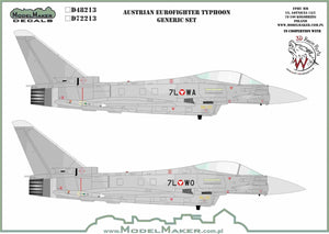 ModelMaker Decals D48213 Austrian Eurofighter Typhoon generic set 1/48