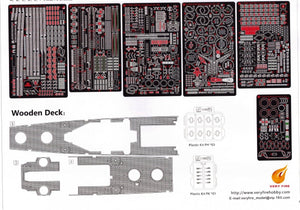 Very Fire VF350921DX U.S. Navy Light Cruiser USS Birmingham CL-62 DX ( Deluxe edition ) 1/350 – immagine 3