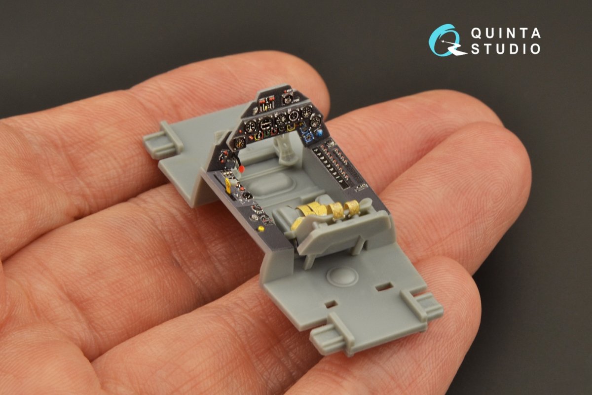 Quinta Studio QD48268 Ta 152C 3D-Printed &amp;amp; coloured Interior on decal paper (Hobby Boss) 1/48 – immagine 10