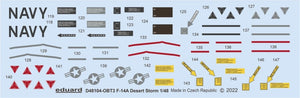 Eduard D48104 F-14A Desert Storm TAMIYA 1/48 – imagen 3