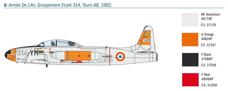 Italeri 1444 T-33A SHOOTING STAR 1/72 – imagen 11