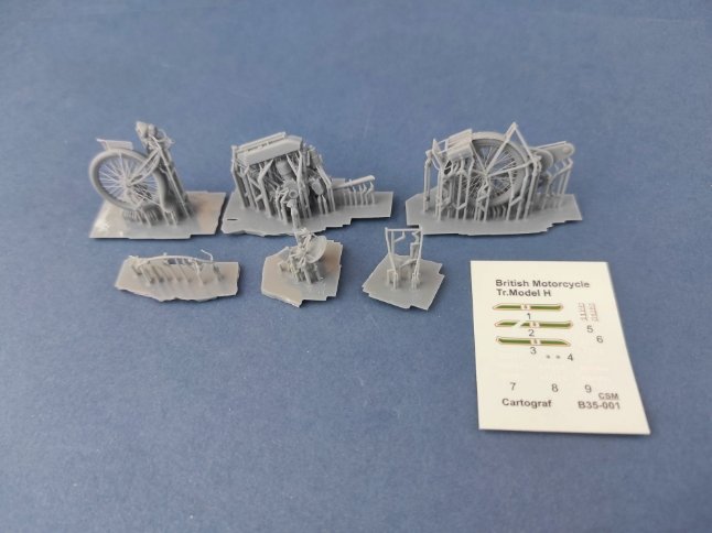 Copper State Models B35-001 British Motorcycle Tr.Model H 1/35 – zdjęcie 3