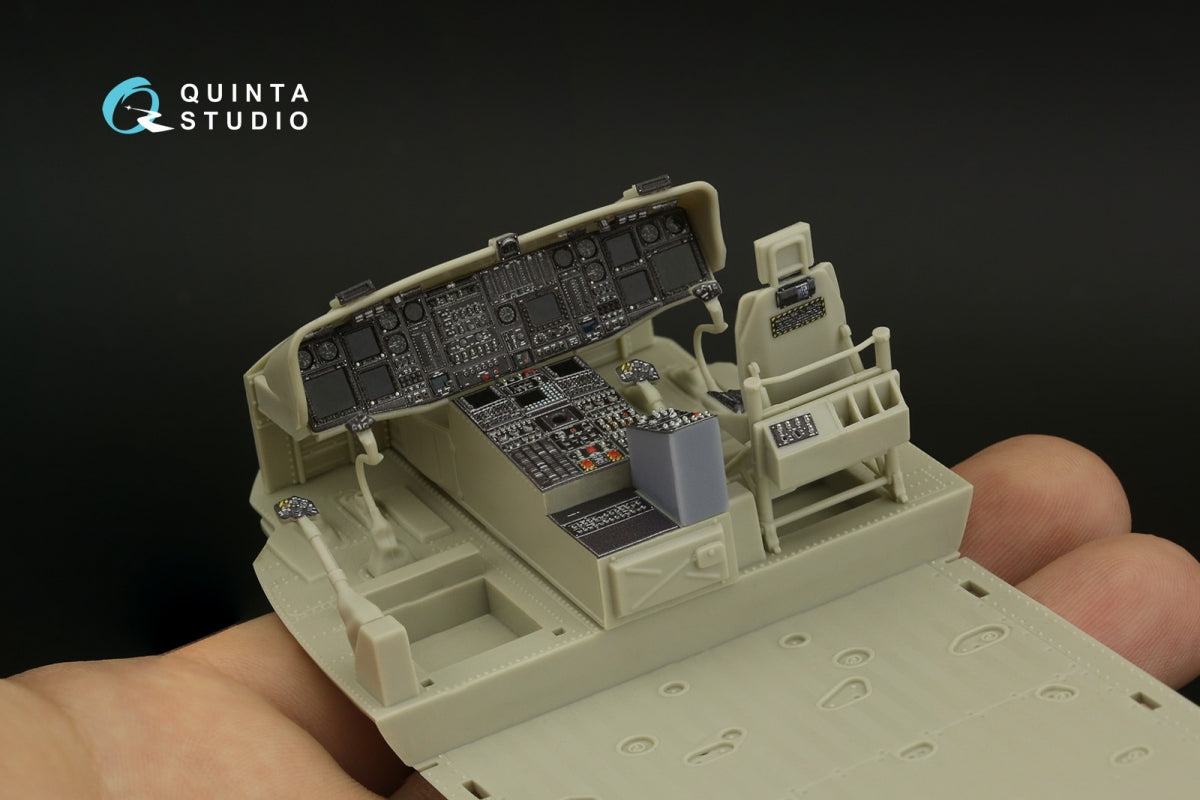 Quinta Studio QD+35108 MH-60L 3D-Printed &amp;amp; coloured Interior on decal paper (Kitty Hawk) (with 3D-printed resin parts) 1/35 – Bild 8