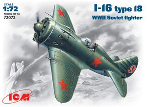 ICM 72072 I-16 type18 WWII Soviet fighter 1/72