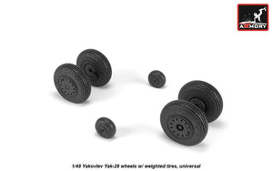 Armory Models AW48037 Yak-28 wheels w/ weighted tires 1/48 – immagine 4