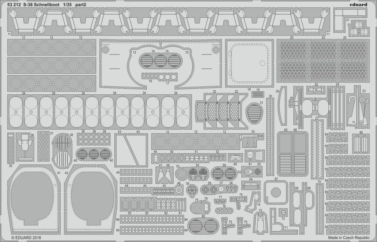 Eduard 53212 S-38 Schnellboot ITALERI 1/35 – immagine 2