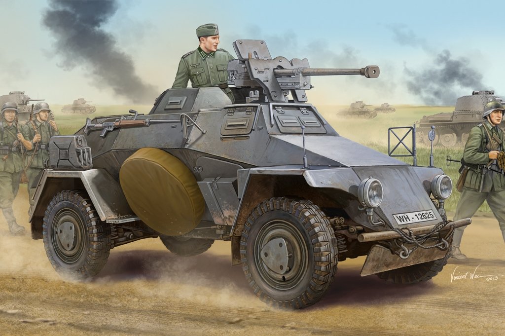 Hobby Boss 83813 German Le.Pz.Sp.Wg (Sd.Kfz.221) Leichter Panzerspahwagen-Earl 1/35