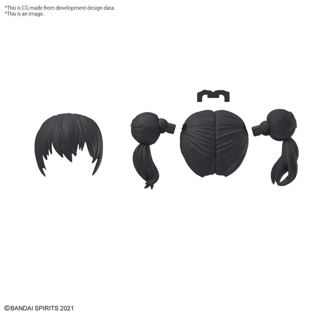 Bandai 67139 30MS OPTION HAIR STYLE PARTS VOL.10 ALL 4 TYPES – Bild 4