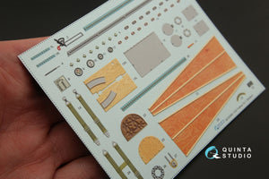 Quinta Studio QD32060 Fokker Dr.1 3D-Printed &amp;amp; coloured Interior on decal paper (for Roden kit) 1/32 – immagine 2