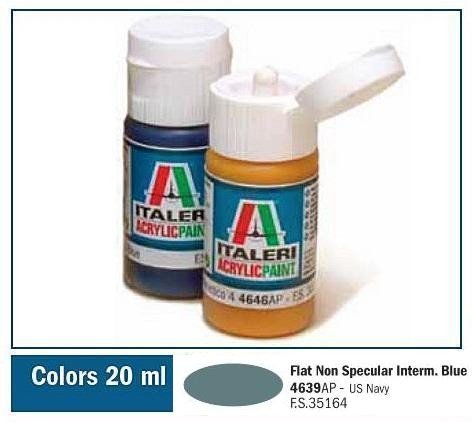 Italeri 4639AP FLAT NON SPECULAR INTERMED. BLEU 20ml