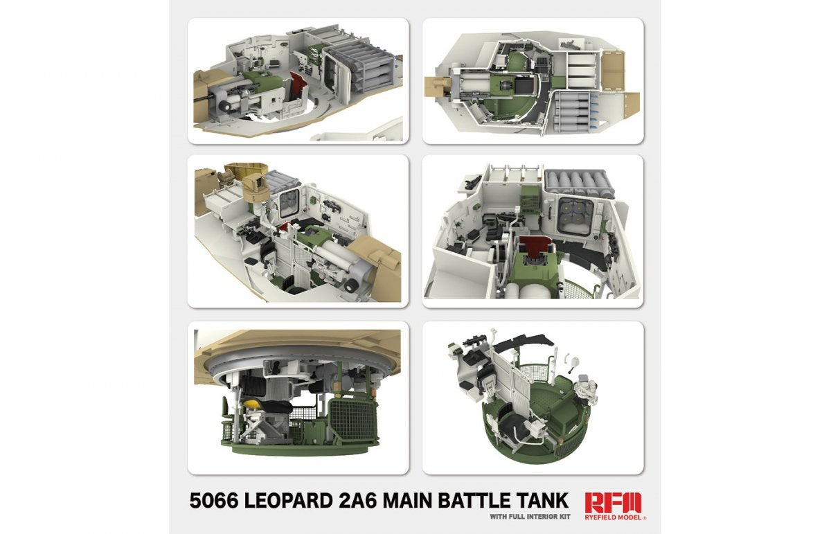 Rye Field Model 5066 Leopard 2 A6 - FULL INITERIOR 1/35 – immagine 3