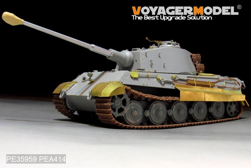 Maquette Voyager PE35959 Char King Tiger allemand de la Seconde Guerre mondiale (tourelle Hensehel) pour HOBBYBOSS 84531 1/35 – image 3