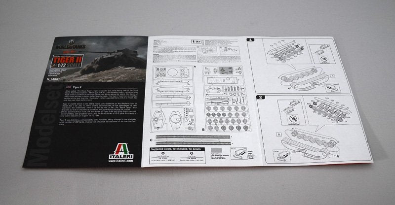 Italeri 74001 TIGER II - WoT- MODEL SET 1/72 – immagine 5