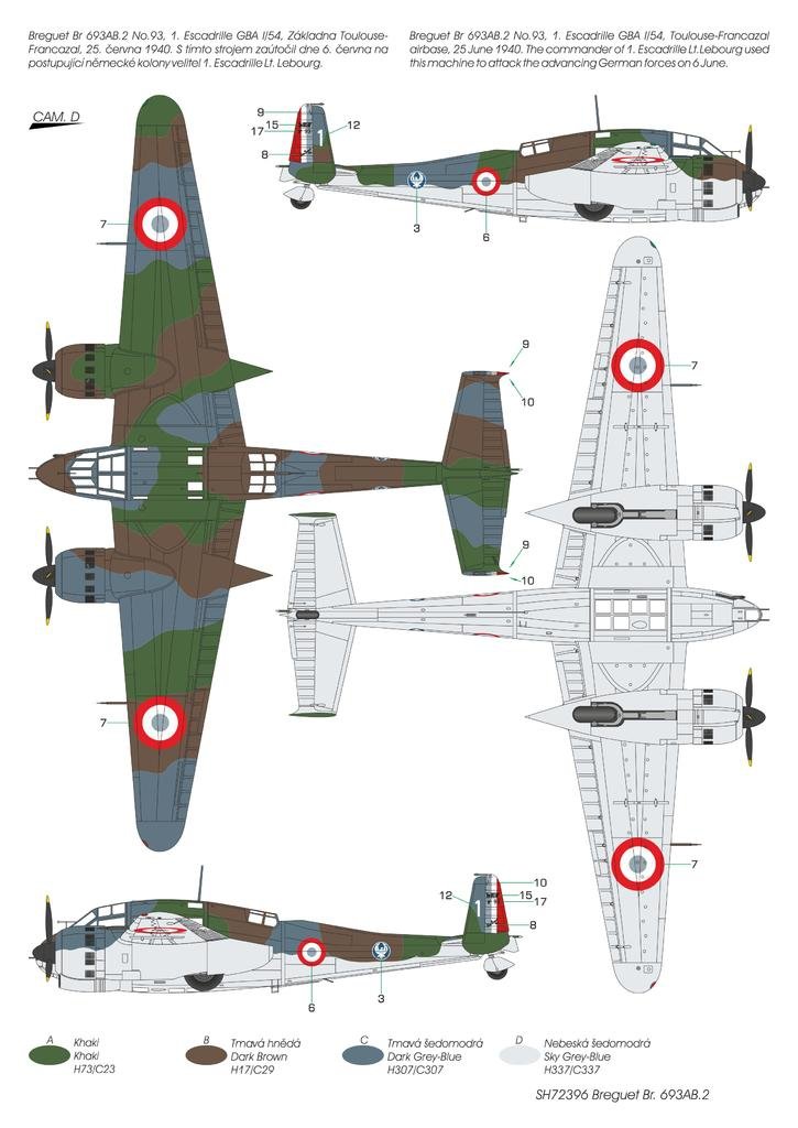 Special Hobby 72396 Breguet Br.693AB.2 &amp;#39;French Attack-Bomber&amp;#39; 1/72 – immagine 3