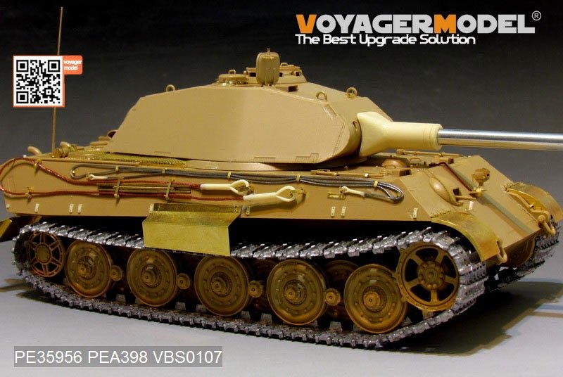 Voyager Model PE35956 WWII German King Tiger (Porsche Turret) For MENG TS-037 1/35 – immagine 11