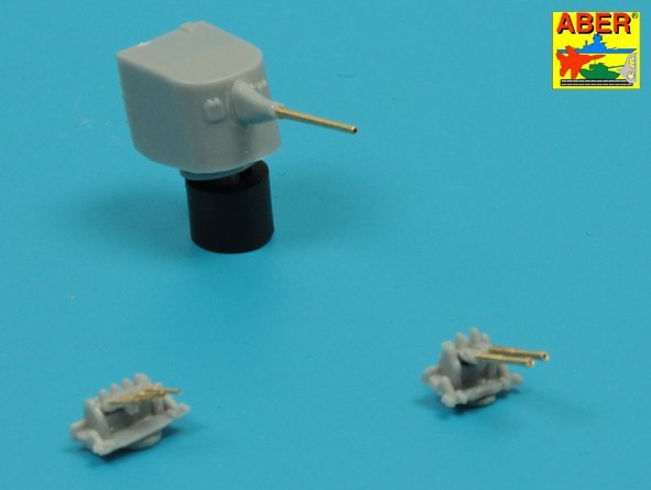 Aber 350L-75 Barrels set for Japnnese Light Cruiser like: Abukama; Isuzu; Kinu; Nagara; Natori; Yura -140mm x 7, 25mm x 4, 13mm x 4 1/350 – immagine 5