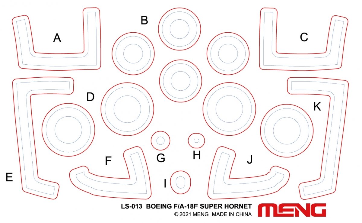 Meng LS-016 BOEING F/A-18F SUPER HORNET BOUNTY HUNTERS 1/48 – immagine 10