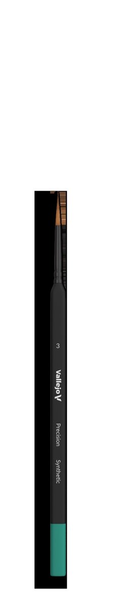 VALLEJO B03003 - Pędzel - Precision - Round Synthetic Brush, Triangular Handle No. 3 – zdjęcie 2