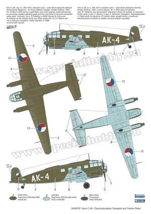 Special Hobby 48197 Aero C-3A &amp;#39;Czechoslovakian Transport and Trainer Plane&amp;#39; 1/48 – immagine 4