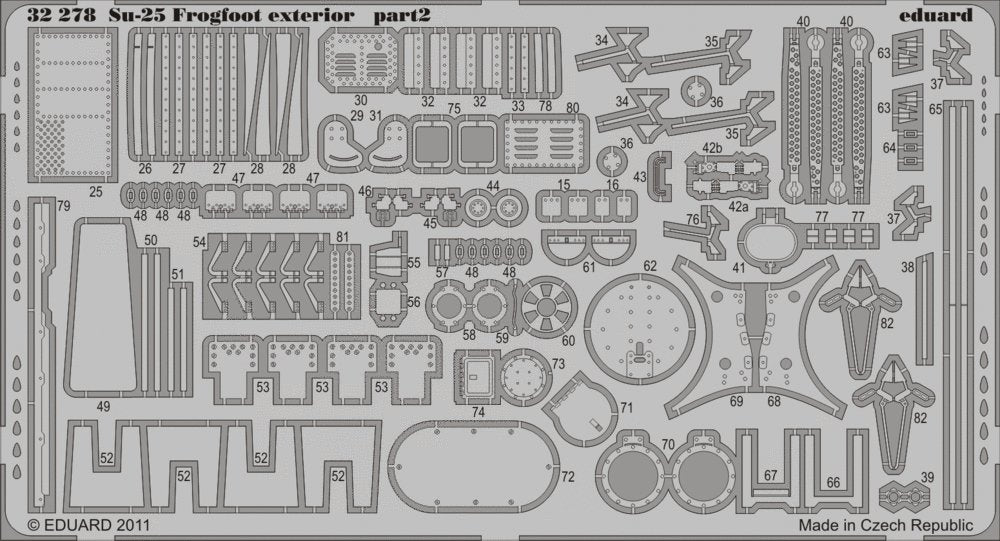 Eduard 32278 Su-25 Frogfoot exterior TRUMPETER 1/32 – immagine 2