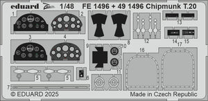 Eduard FE1496 Chipmunk T.20 detail set AIRFIX 1/48