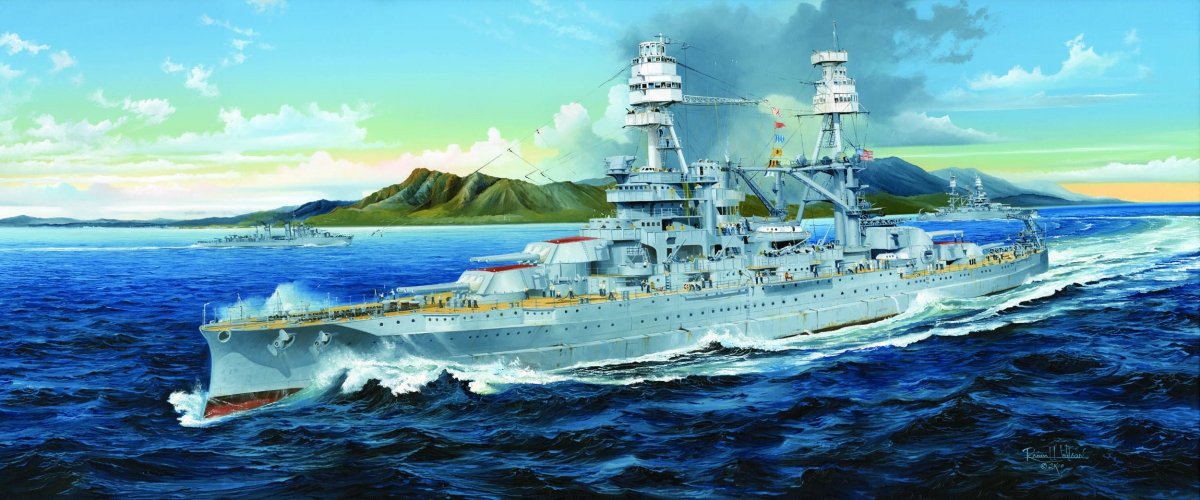 Trumpeter 07015 USS ARIZONA BB-39 WITH REMOTE CONTROL 1/200